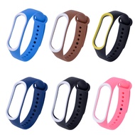 Colourful Silicone Replacement Strap for MiBand 4 MiBand4 or Mi Band 3 Mi Band3 XiaoMi Mi Band 4 Str