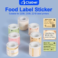 CLABEL 221B/220B/230B/320B Colorful Baking Food Sticker, Price Tag, Waterproof And Oil-proof Label S