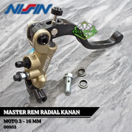 Moto 3 Radial Right Brake Master Handle Size 16 Mm Radial Right Brake Master NN 16 mm Universal Moto