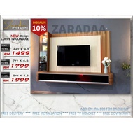 🔥 [FREE INSTALL &amp; BRACKET TV] 🔥 KABINET TV GANTUNG WALL MOUTING,RAK TV,ALMARI TV, NEW DESIGN CONSOLE CURVE MAX TV 40-65