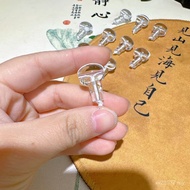 Three-way DIY White Crystal Beads Jewelry Wenwan Accessories Accessories Natural Buddha Head 6E0L