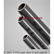 1/2'',3/4'',1''PVC PIPE CLASS D AND BBB,WWW x1 meter