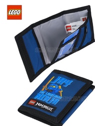 กระเป๋าสตางค์ LEGO ลาย Ninja สำหรับเด็กชาย กระเป๋าใส่บัตรแบบมีซิปปิด กระเป๋าใส่เหรียญแบบมีช่องแยก กร
