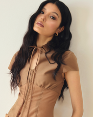 AOP Archive - Femme Blouse (มี2สี) เสื้อผูกคอ เปิดหลัง