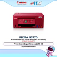 Canon PIXMA G3770 Wireless Ink Tank Printer All-in-One Print Scan Copy WiFi High Yield Printer