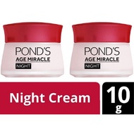 Twinpack PONDS Age Miracle Night Cream 10gr - PONDS Age Miracle Youthful Glow