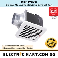 KDK 17CUG 17cm Ceiling Mount Ventilating Exhaust Fan