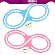 [SONONIA] 8 Shaped Knitting Loom Set Long Knitting Board Loom Craft Yarn Kit DIY