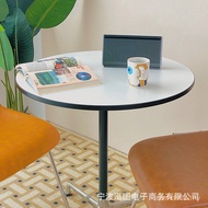 Desk Dining Table Conference Round Table Small Apartment Round Negotiation ins Dining Table Blogger 