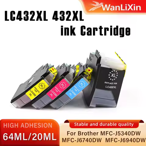 432XL LC432XL Ink Cartridge with Dye Ink,For Brother MFC-J6540DW J5340DW J5740DW J6740DW J6940DW Pri