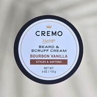 [Cremo] Beard & Scruff Cream Bourbon Vanilla 113 g Reduces Itching.
