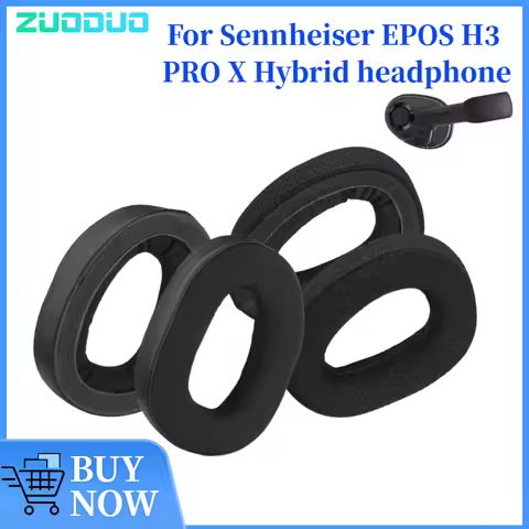 ZUODUO Replacement Ice Gel Ear Pads For Sennheiser EPOS H3 PRO X Hybrid Headphone Earpads Soft Leath
