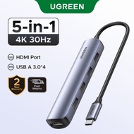 UGREEN USB C Hub Mini Size USB Type C 3.1 to 4K HDMI USB 3.0 RJ45 OTG Adapter Splitter compatible fo