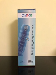 VACA Vacuum One-Touch Mug/ Bottle 0.5L Blue 小牛角不鏽鋼真空瓶/真空杯