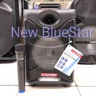 SPEAKER PORTABLE AMPLIFIER WIRELESS ASATRON HT 8885 UKM 8 INCHGINA