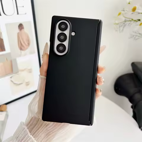 Magnetic Mobile Full Cover Soft-Touch Case Solid Color for Samsung Galaxy Z Fold 7 Z Fold 6 Z Fold 5