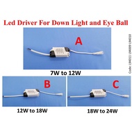 Led Transformer Driver 7-12W, 12-18W, 18-24W（SINGLE COLOR）Isolated Constant Current Driver