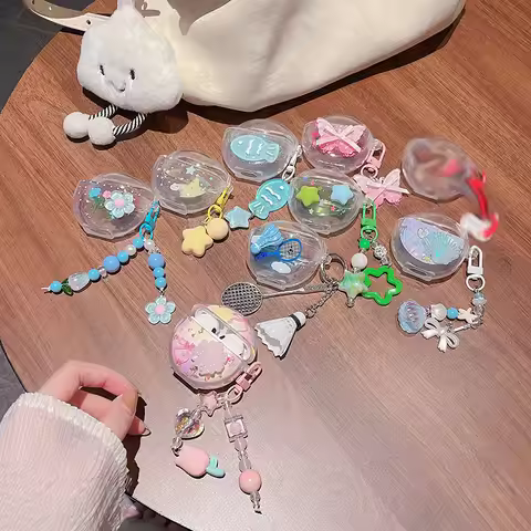 Cute DIY HT38 Cover for Lenovo HT38 Case Cute Decor for Thinkplus Livepods Funda Earphone HT 38 Cove