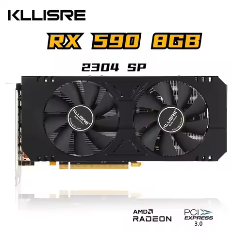 RX 580 8GB 590 8GB Graphics Cards AMD GDDR5 GPU Video Card 256Bit 2048SP 2304SP Computer VGA RX580 R