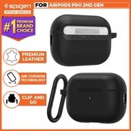 Case AirPods Pro 2 Cyrill Kajuk Leather Slim Shockproof Cover Casing - Black