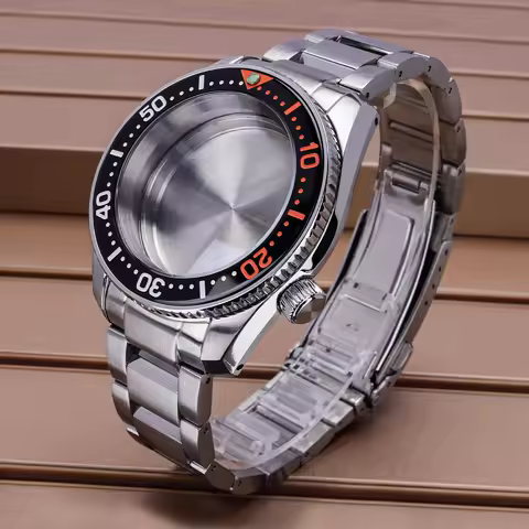 42mm Mechanical Diver Watch Case For Mod SPB185/SPB187J1 NH35 NH34 NH36 NH34 4R36 Movement Solid Bac