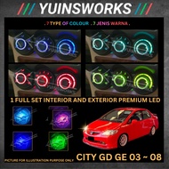 HONDA CITY GE1 GE4 GD6 GD7 GD8 GD9 2003~2008 High Quality LED 1 Set Meter / Gear Lever / Small Bulb 