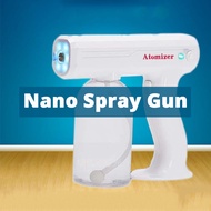 【SG】Handheld Nano Spray Gun Atomizer Sprayer Sanitizer Spray Gun Mist Sprayer with Blue Light