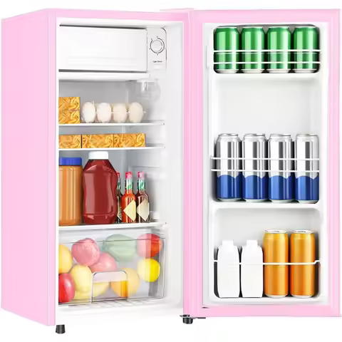 3.1 Cu.Ft Mini Fridge with Freezer Single Door Compact Refrigerator for Apartment Dorm Office Bedroo