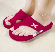 紅色 久站久走 回彈 氣墊拖鞋 I 隔絕拇指外翻 舒緩足底痛 露營