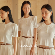 Taupe.brand - Sianna Top "เสื้อครอปแขนสั้น ผ้าKnit ผ้านุ่ม ผ้าบางเบา ใส่สบาย เนื้อผ้าทอแน่น เสื้ออยู