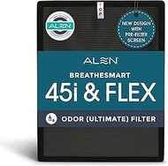 Alen 45i & Flex Replacement Air Filter, Odor, B4-Odor H13 True HEPA + Carbon Catalyst Filter for Bre