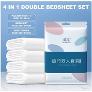 Disposable Hotel Travel Bedsheet Cover Single Bed Double Bed Sheet 一次性旅行床单