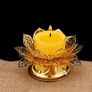 Holder Butter lamp 2PCS Lotus Ghee Lamp Tea Light Holder Tibetan Copper Oil Lamp Altar Supplies