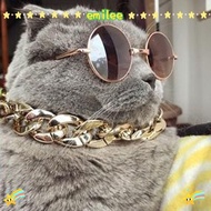 EMILEE Chain Dog Collar, Cat Dog Gold Necklace Adjustable Pet Necklace, Fashion Chain Collar Gold Co