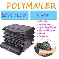 [Satuan] Polymailer Plastik Packing LDPE HITAM TEBAL 50 x 60 cm