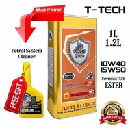 JETRON T-TECH 10W40 ~ 15W50 4T MOTOR OIL SL SYNTHESETECH *ESTER*~ 1L ~ 1.2L