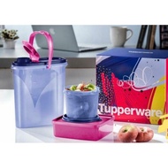 🔥Ready stock 🔥tupperware lunch set 1.9l water bottle + 2 unit tupperware + gift box