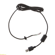 Doublebuy Mouse Replacement Parts Durable Black Nylon Braided Line USB Cable for G9 G9X