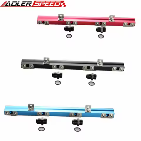 Fuel Rail Injector Kit For Volvo 240 740 940 CNC Aluminum High Flow Blue/Red/Black/Silver