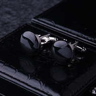 Black Enamel Cufflinks for Men