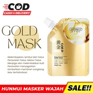 HUNMUI Masker Mengurangi Kerutan Flek Hitam Wajah Glowing Mask Gold Peel Off Mask / Hunmui Masker Wa