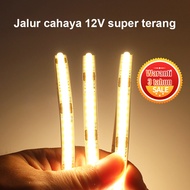 Lampu COB LED strip DC12V 24V fleksibelputih putih hangat lampu hiasan kabinet ruang tamu putih