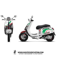 Hugsticker สติ๊กเกอร์ติดรถ สติ๊กเกอร์ Vespa ลาย Racing II