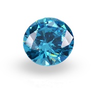 cubic zirconia diamond round 1 - 3 mm grade aaa color - aquamarine 2x2mm