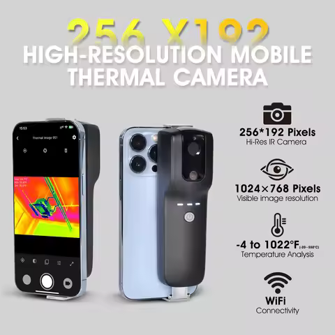 (256×192) Resolution Wireless Thermal Imaging Camera Kits, Ten Colour Palette Templates, Visible Res
