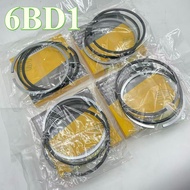 4 Cylinders 4BD1 6BD1 Piston Rings 102*3+2.5+5mm 5-12181-024-1 STD Overhaul Rebuild Kit Engine Parts