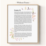 Psalm 91 Print, Psalm Quotes, Christian Gift, for Friend, Gift for Son, Gift for Daughter, Psalm Wal