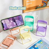 Expanding Phone Stand Holder Mobile Phone Stand Bracket Silicone Chair Shape Stand Stents Creative Foldable Phone Holder
