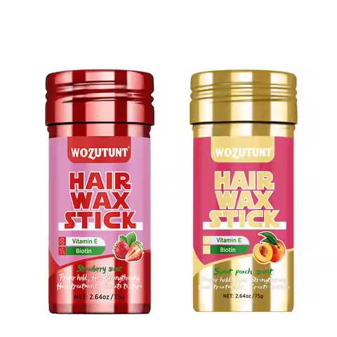 Styling Wax Stick Natural Non-greasy Finishing Hair Pomade for All Type Frizzy and Flyaway Hair Crea