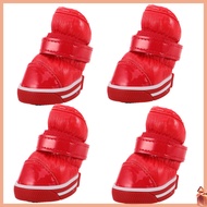 Boots Paw Dog for Small Dogs Cold Weather Shoes 4 PCS dliyuanai